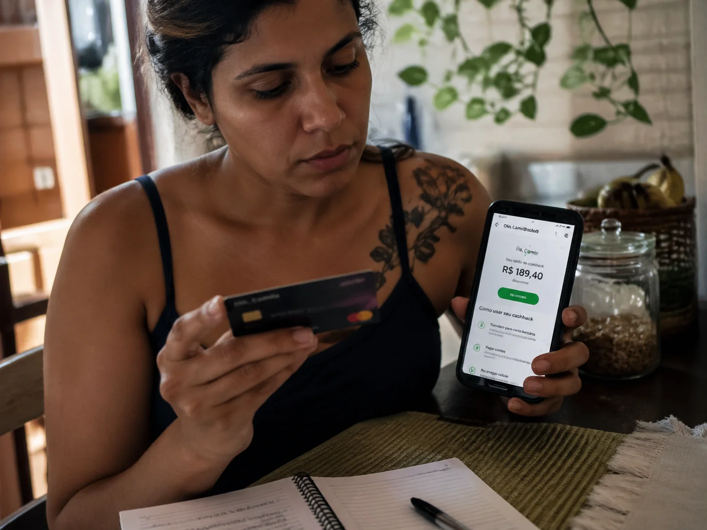 Cashback do cartão para quitar dívidas mais rápido